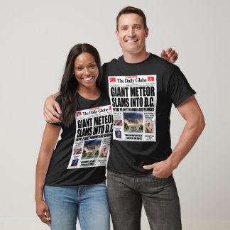 T-shirt Géante météore frappe DC - Nouvelles fausses drôle