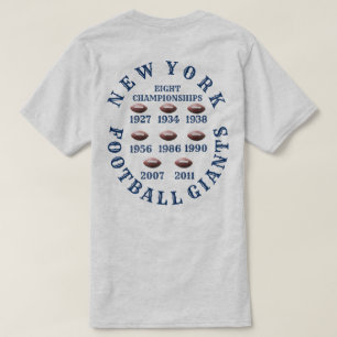 T-SHIRT GÉANTS DU FOOTBALL DE NY (CHEMISE)