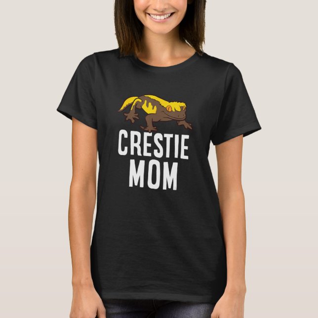 T-shirt Gecko Crested drôle Maman Lizard Cute Crested Geck (Devant)