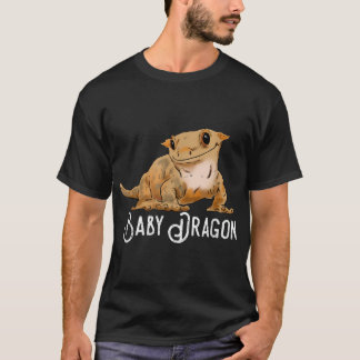 T-shirt Gecko Crested Souriant, Dessin Crestie Cute, Drago