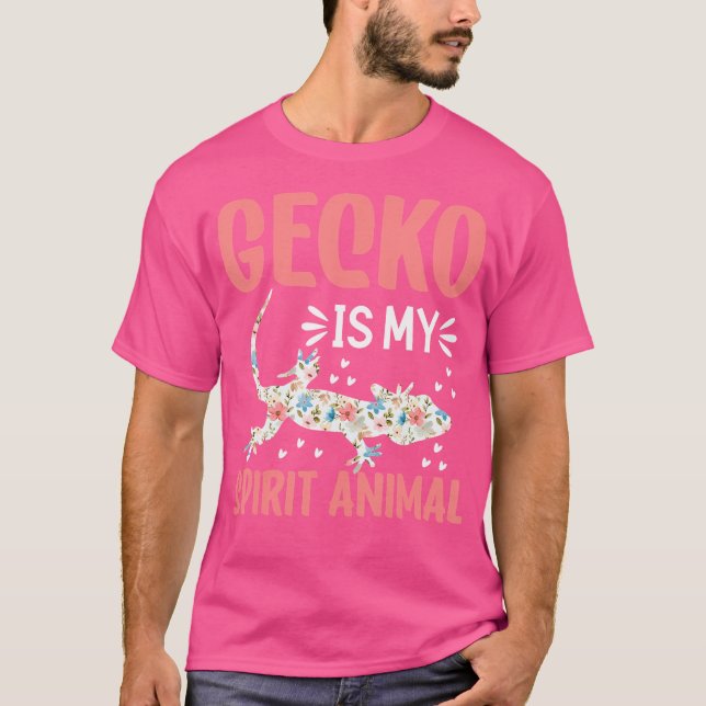 T-shirt Gecko Est Mon Esprit Animal I Gecko (Devant)
