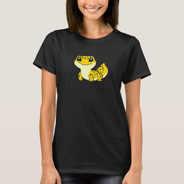 T-shirt Gecko léopard J'aime vraiment beaucoup les geckos  (Devant)