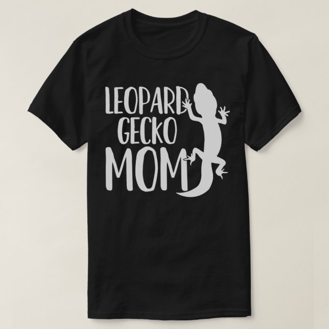 T-shirt Gecko Léopard Maman Lézard Reptile (Design devant)