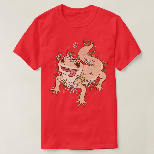 T-shirt Gecko Lizard Reptile Esthétique (Design devant)