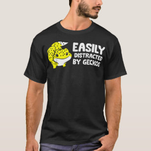 T-shirt Gecko Lover Facilement Distrait Par Geckos