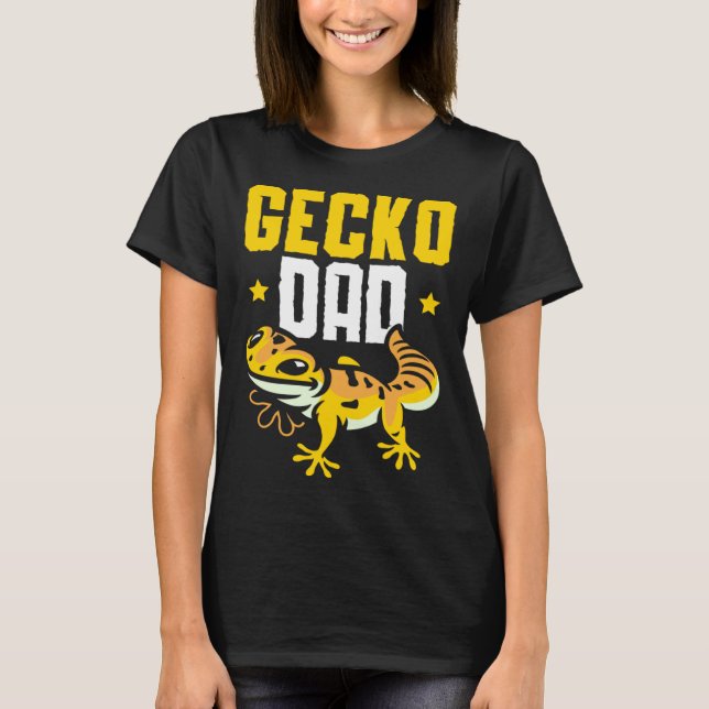 T-shirt Gecko Papa Reptile Leopard Gecko Lizard (Devant)