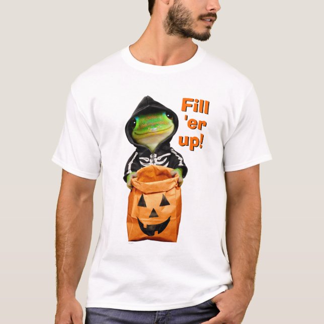 T-shirt Gecko Skeleton (Devant)