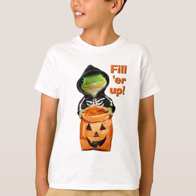 T-shirt Gecko Skeleton (Devant)