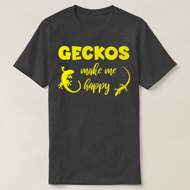 T-shirt Geckos Me Rendre Heureux (Design devant)