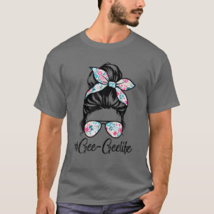 T-shirt Gee-Gee Life Cheveux en désordre Chignon Femmes Fê