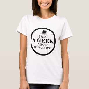 T-shirt Geek avant c'était Cool Tee féminin