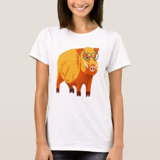 T-shirt Geek Cochon Funny Boar animal sauvage