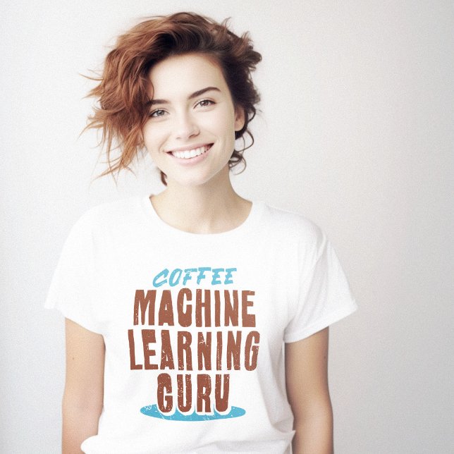 T-shirt Geek Coffee Machine Learning (Coffee Machine Learning Geek Clever T-Shirt)