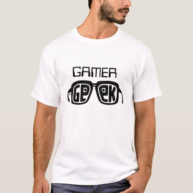 T-SHIRT GEEK DE GAMER (Devant)