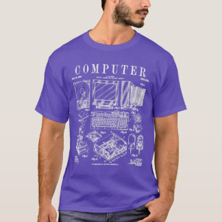 T-shirt Geek de gamer informatique Vintage PC informatique