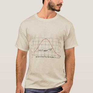T-shirt Geek de maths de distribution normale