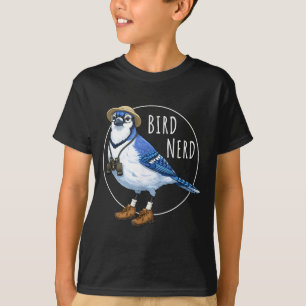 T-shirt Geek des oiseaux Geai bleu Drôle d'observation d'o