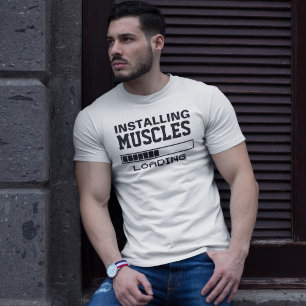 T-shirt Géek Drôle Musclé