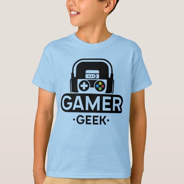 T-shirt Geek gamer (Devant)