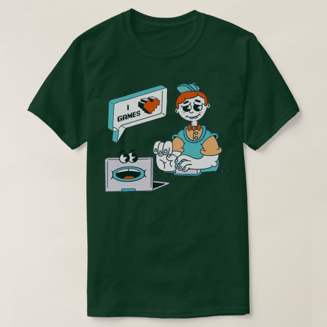 T-shirt Geek gamer (Design devant)