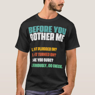 T-shirt Geek informatique pour les technologies de l'infor