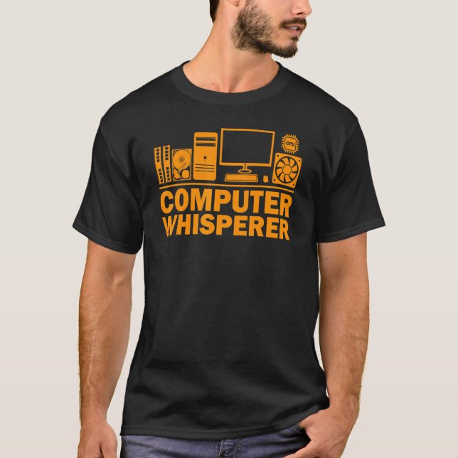 T-shirt Geek informatique Tech Nerd Hommes Cool Support (Devant)