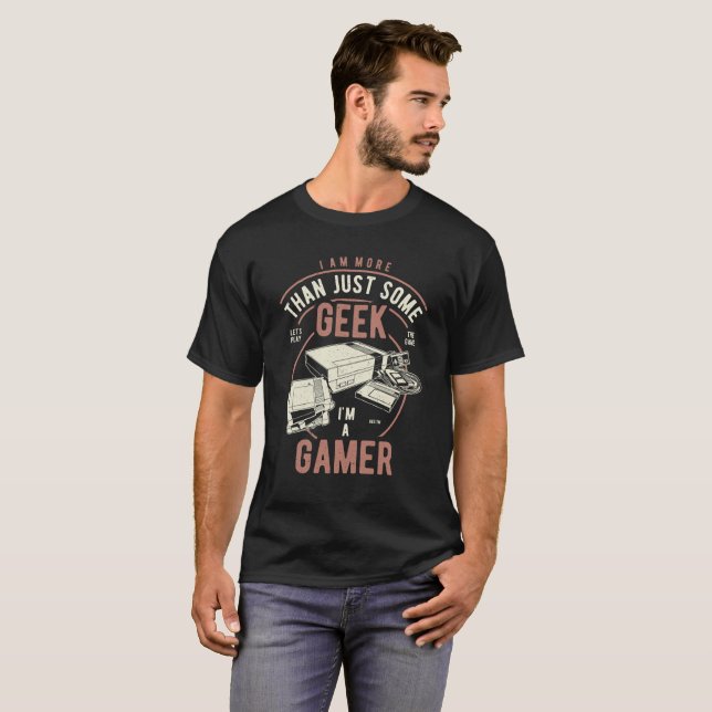 T-shirt Geek Joueur (Devant entier)