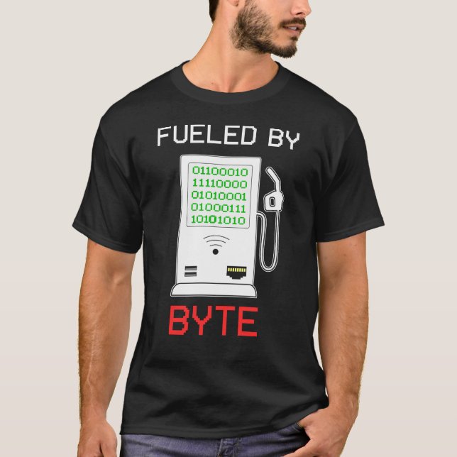 T-shirt Géek Nerd Informatique Codes Binaires Cyber Sécuri (Devant)