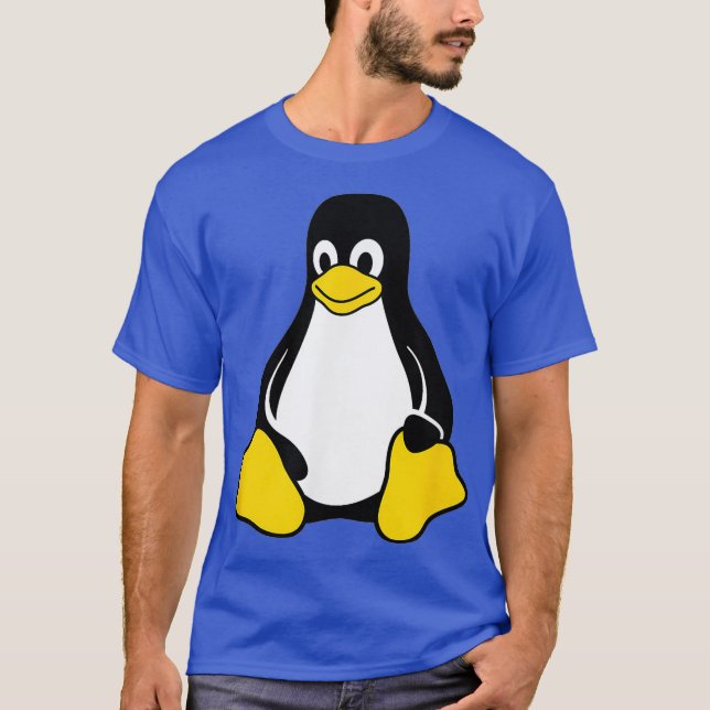 T-shirt Geek Nerd Linu Tu Penguin Open Source (Devant)