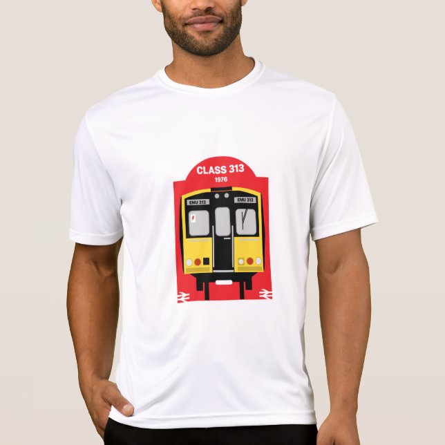 T-shirt Geeks de train ferroviaire britannique (Devant)