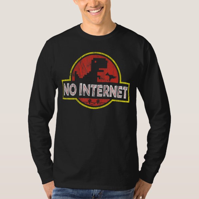 T-shirt Geeky Dinosaur Pixel Nerdy Informatique Programmat (Devant)