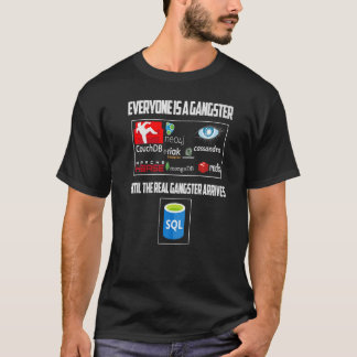T-shirt Geeky It Ordinateur Nerd Tout Le Monde Est Gangsta