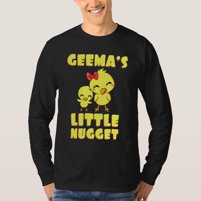T-shirt Geemas Little Nugget Chicken Grandma Mothers Day (Devant)
