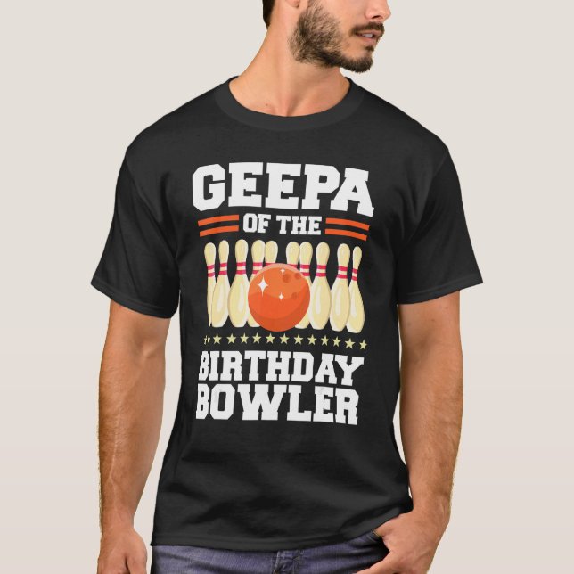 T-shirt Geepa De L'Anniversaire Bowler Anniversaire Bowlin (Devant)