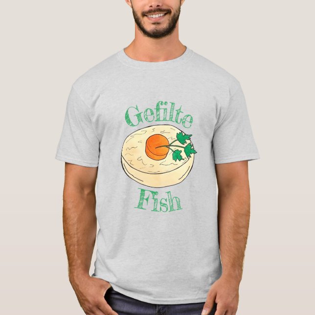 T-shirt Gefilte Fish Jours fériés Shabbat Pâques Nourritur (Devant)