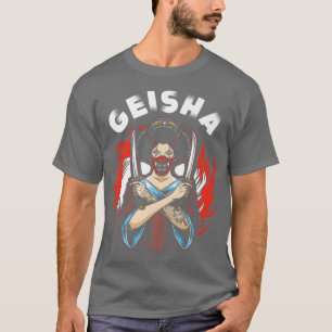 T-shirt Geisha avec KatanaArt japonaisJapon Geisha femmes
