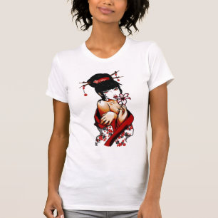 T-shirt Geisha de myrtille