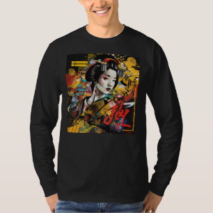 T-shirt Geisha Graffiti Tee - Costume classique de beauté 