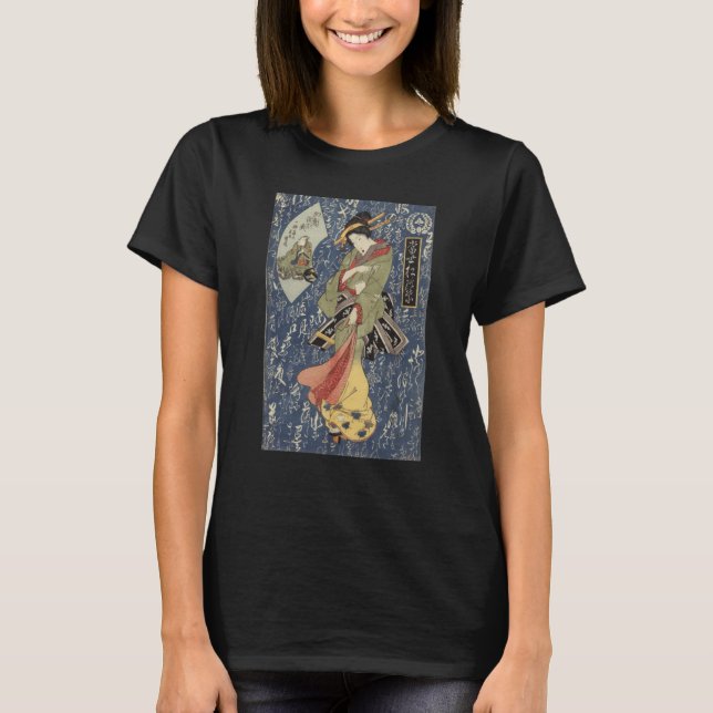 T-shirt Geisha in kimono Traditional Japanese Edo period (Devant)