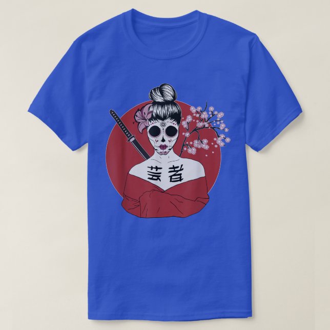 T-shirt Geisha Japon moderne (Design devant)