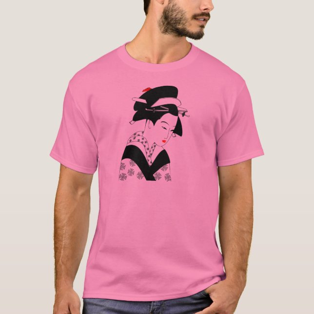 T-shirt Geisha japonais (Devant)