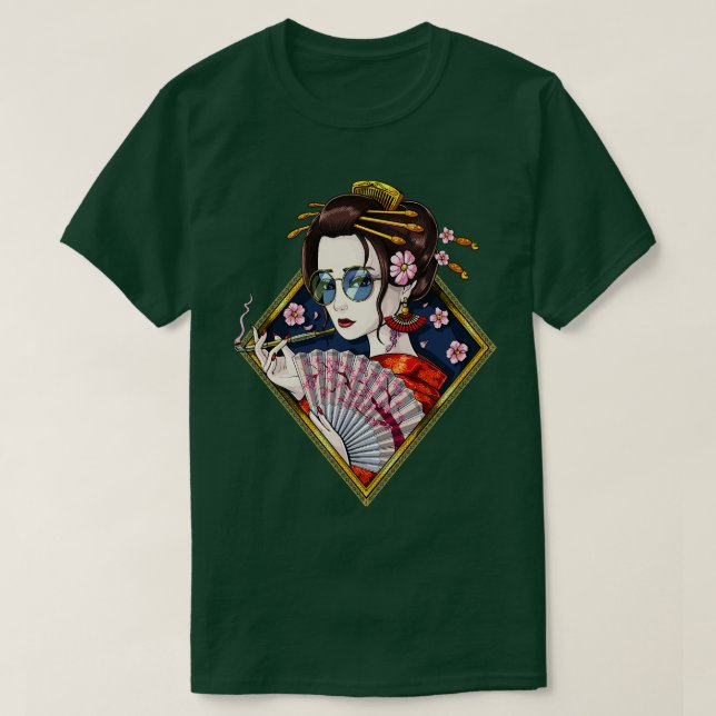 T-shirt Geisha japonais (Design devant)