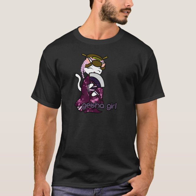 T-shirt Geisha Kitty de danse (Devant)