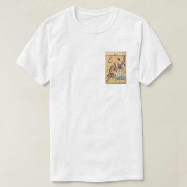 T-shirt Geisha & Leopard (Design devant)