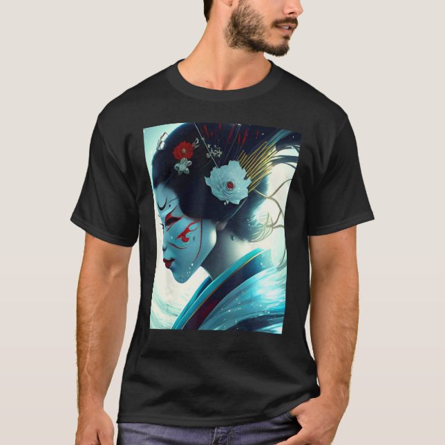 T-shirt Geisha with mask (Devant)