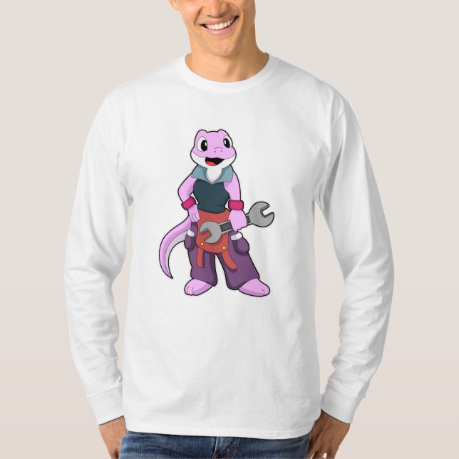 T-shirt Geko comme Mécanique avec clé (Devant)