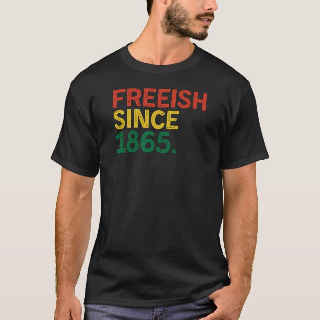 T-shirt Gel depuis 1865 Mois de l'histoire des Noirs 2025  (Devant)
