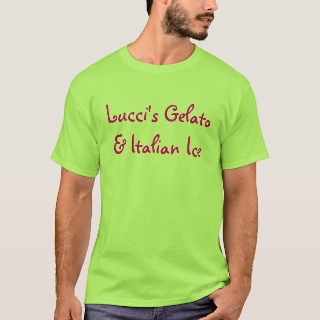 T-shirt Gelato et glace italienne de Lucci (Devant)