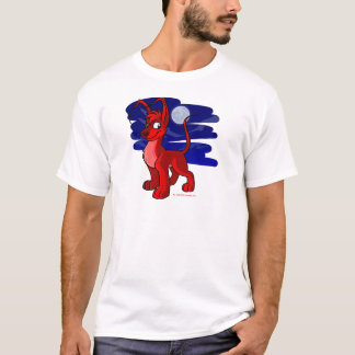 T-shirt Gelert rouge fier par clair de lune