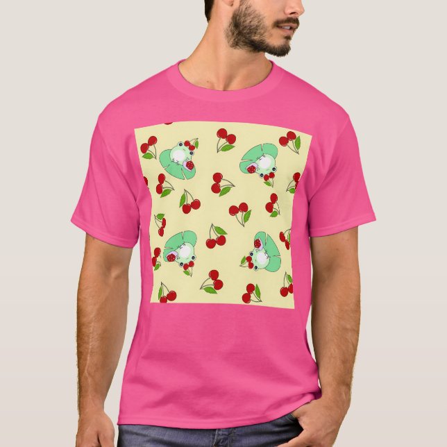T-shirt Gelouilles Gourmandes Escargots Et Cerises Sur Cit (Devant)